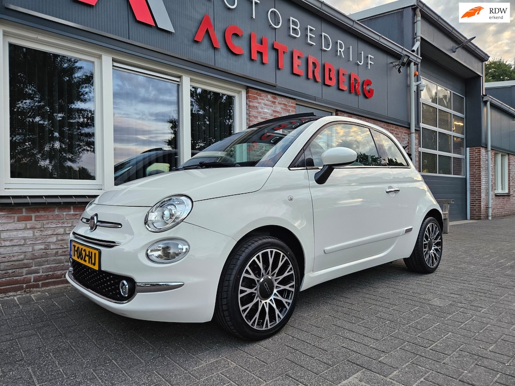 Fiat 500 1.2 Rockstar Cabrio! Automaat! Leuke/Nette Auto! Xenon! Leer! Airco/Clima! Cruise Control!