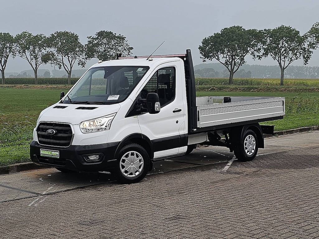 Ford Transit 330 2.0 L2H1 Open Laadbak Cruise control, Airco, Enkele cabine, 130Pk, 1e Eigenaar, Onderhouds-Historie, 3-Zits