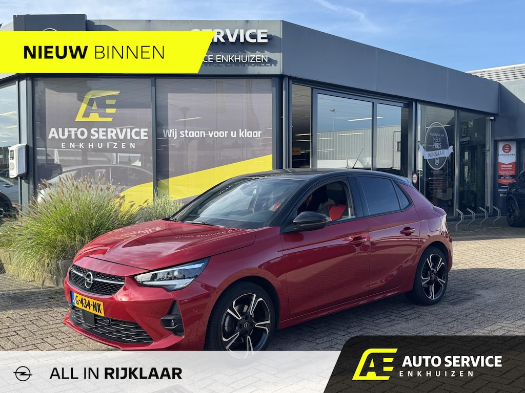 Opel Corsa 1.2 GS Line Incl. garantie en beurt | Panorama dak | Climate control | Stoel en stuurverwarming | Full LED | BI-color wielen | Trekhaak afneembaar! | Carplay - Android