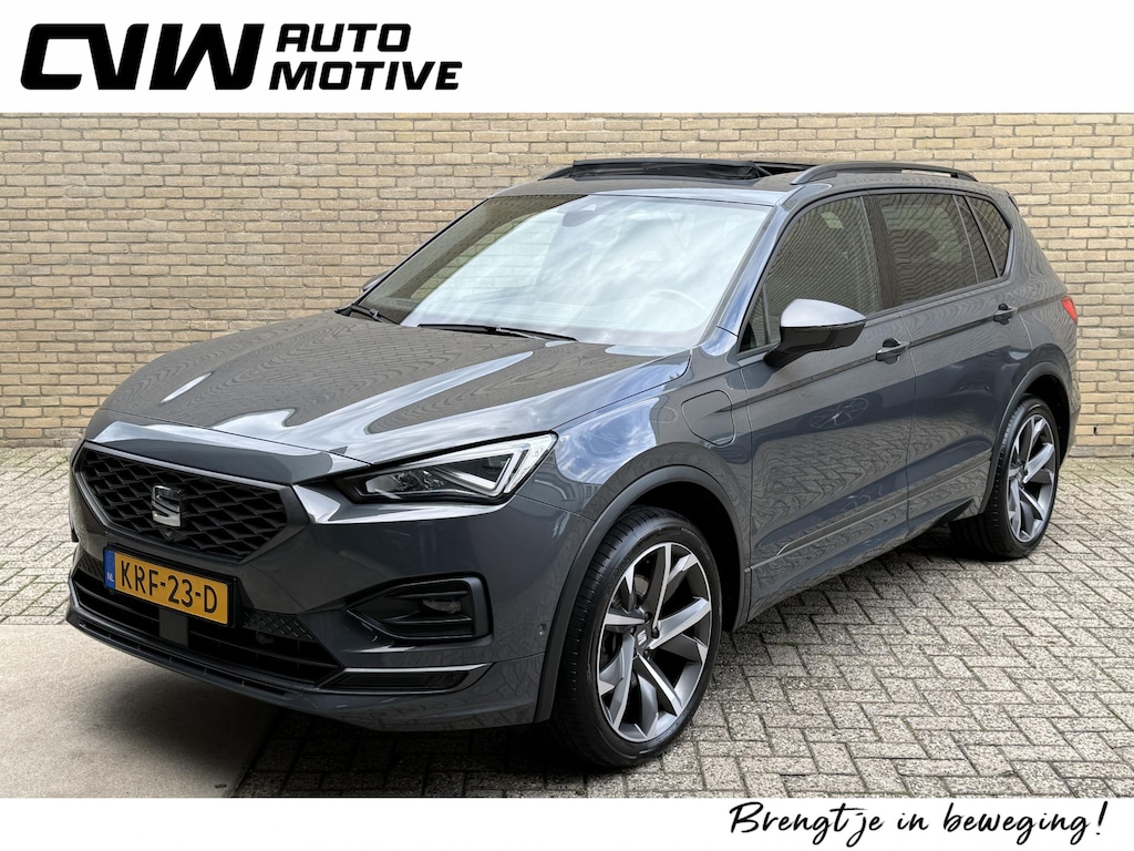 SEAT Tarraco 1.4 TSI e-Hybrid PHEV FR | Trekhaak | Panoramadak | 360 camera | Stoel&stuurverwarming | Keyless | DAB | LED | Apple CarPlay | Adaptieve cruise | Lane assist | 20 inch velgen | Elektrische achterklep | Volledig onderhouden