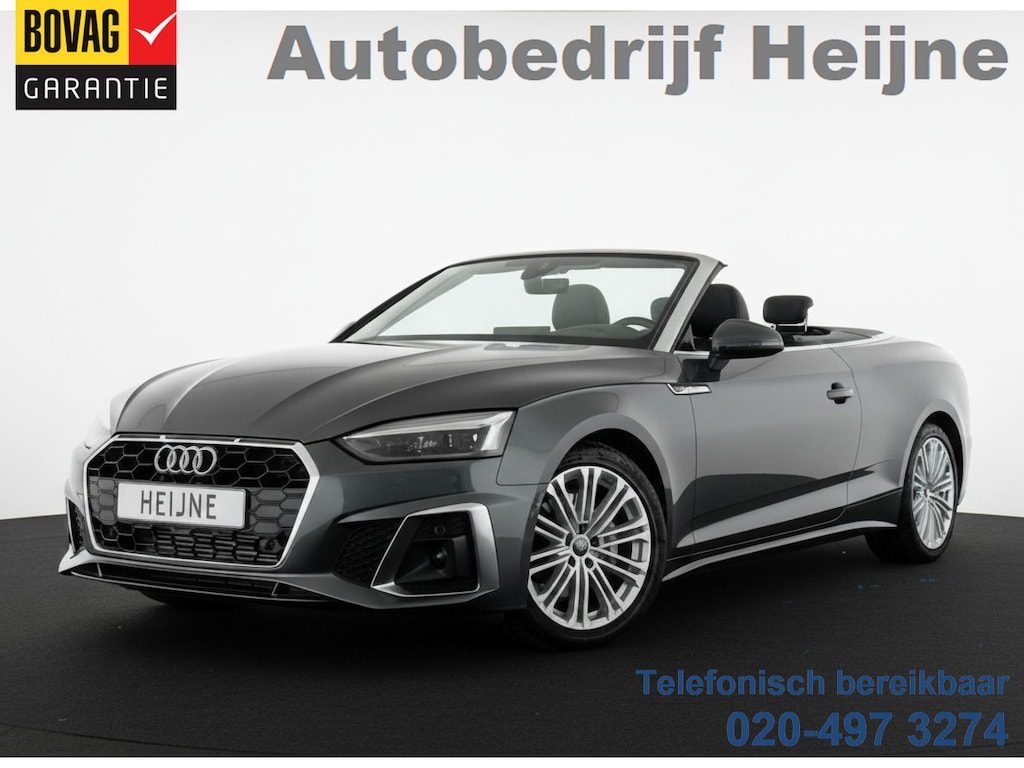 Audi A5 Cabriolet 40 TFSI 204PK S-TRONIC S-LINE SPORT LEDER/CAMERA/CARPLAY