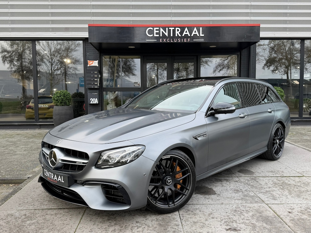 Mercedes-Benz E-klasse Estate 63 S AMG 4MATIC+|Pano|Keramisch|Massage|Burmester|Head-Up|Memory|360Camera|Keyless|Leder|612PK