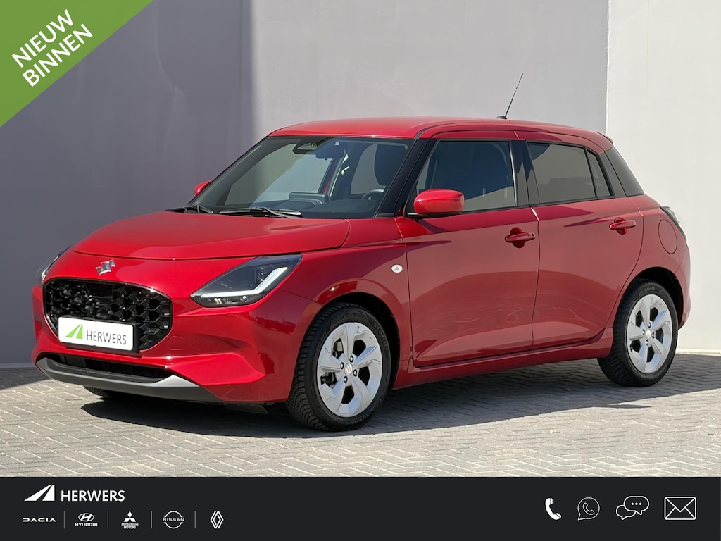 Suzuki Swift 1.2 Select Smart Hybrid / Fabrieksgarantie tot 27-02-2036 / Navigatie / All season banden / Led Lampen / Stoelverwarming / Airco / DAB Radio / Apple Carplay/Android Auto / Bluetooth / Keyless Entry/Start / PDC Achter /