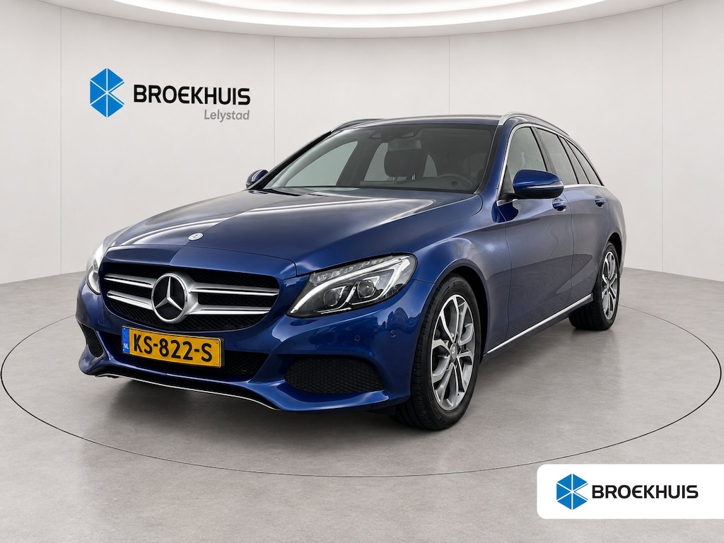 Mercedes-Benz C-klasse Estate C350e 279PK LEASE EDITION PLUS AUTOMAAT / NAVI / LEDER / CLIMA / FULL-LED / PDC / 17" LMV / CAMERA / KEYLESS / BLUETOOTH / ADAPT. CRUISECONTROL !!