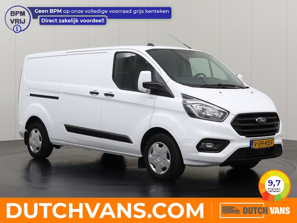 Ford Transit Custom 2.0TDCi 130PK Lang | Achterdeuren | Multimedia | 3-Zits | Betimmering | Airco | Cruise