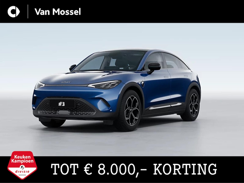 smart #3 Pro / Stoelverwarming / 19'' Flux - 245/45 R19 / Halo Roof / Verwarmd stuurwiel / Easy entry