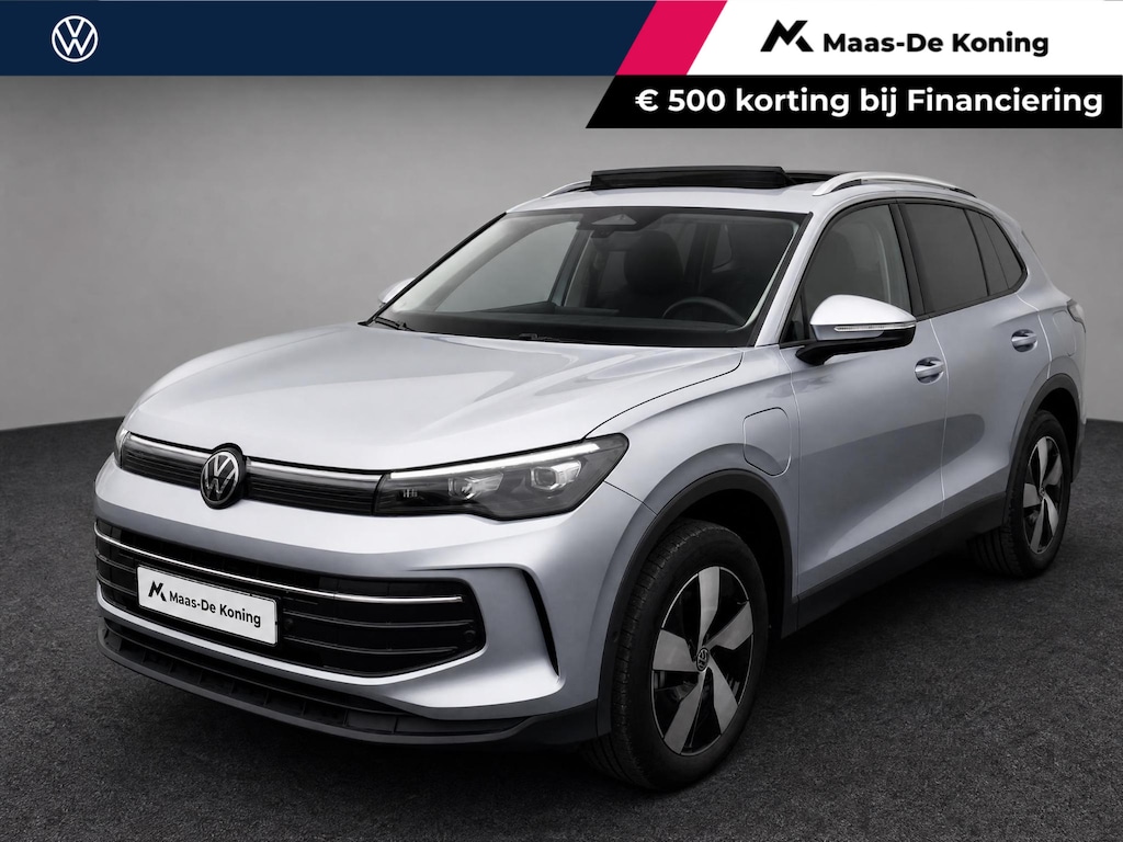 Volkswagen Tiguan 1.5eHybrid 150kW/204PK Life Edition · Panoramadak · Camera + Parkeersensoren · Stoel- & stuurverwarming · Garantie t/m 26-02-2029 of 100000km.