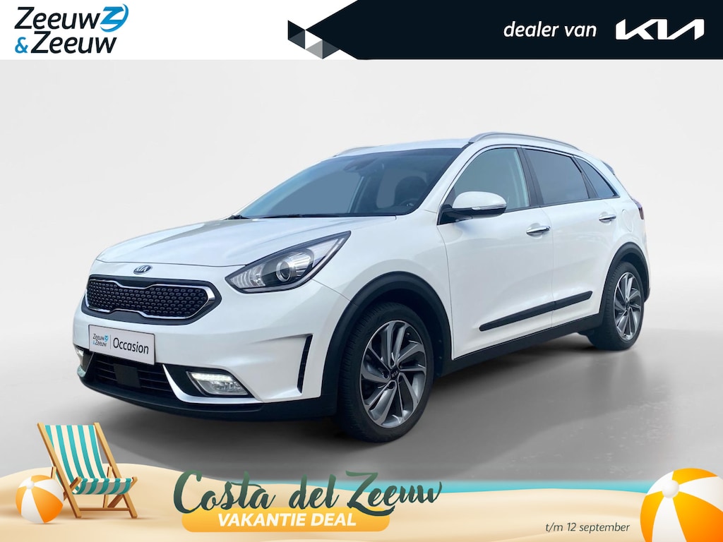 Kia Niro Hybrid 1.6 GDi ExecutiveLine | Dodehoekdetectie | Lederen bekleding | Stoelverwarming en ventilatie | 18 inch  LM-velgen | Elektr. stoel | Parkeercamera |