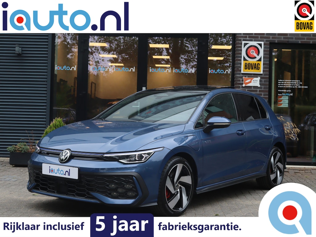 Volkswagen Golf 1.5 eHybrid 272pk GTE Pano/Leder/IQ.Light/360/Headup/DCC/Keyless/Elek. stoel+mem/Dodehoek/Trekhaak wegkl.