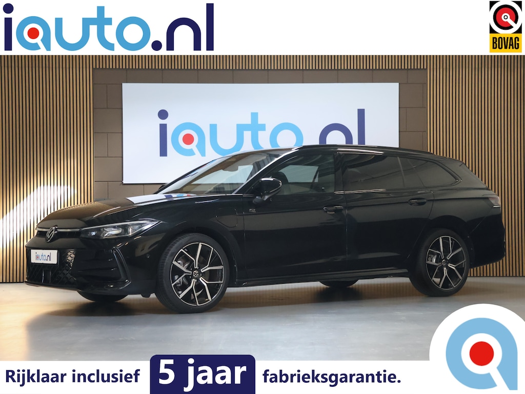 Volkswagen Passat Variant 1.5 eHybrid 272PK R-Line Black Style Leder/Pano/IQ.Light/360/Headup/HK/Navi Max/ACC/19"/Trekhaak wegkl.