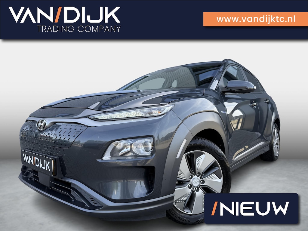 Hyundai Kona Electric EV Comfort 39 kWh ✓SOH 92.1% ✓Accugarantie ✓Navigatie ✓Camera ✓Apple CarPlay & Android Auto ✓Stuur- Stoelverwarming ✓Climate ✓Cruise
