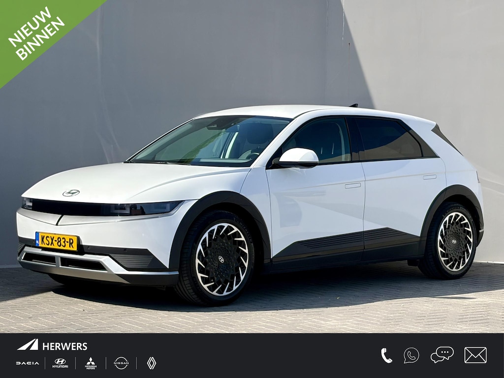 Hyundai Ioniq 5 Lounge 77.4 kWh / SOH 100% / Dealer Onderhouden / WLTP 507 km / CCS Snel Laden / Lederen Bekleding / Stoelventilatie / Elektr. Voorstoelen / Stuur-, Stoel- & Achterbankverwarming / Navi / Apple Carplay & Android Auto / 19" LM wielen /