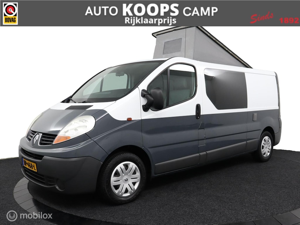 Renault Trafic Buscamper 2.0 DCi 115 Pk | 2 Zits/Slaapbank | Breedbed 130 x 190 | Camper kenteken | Two Town kleur | Trekhaak | Nette staat