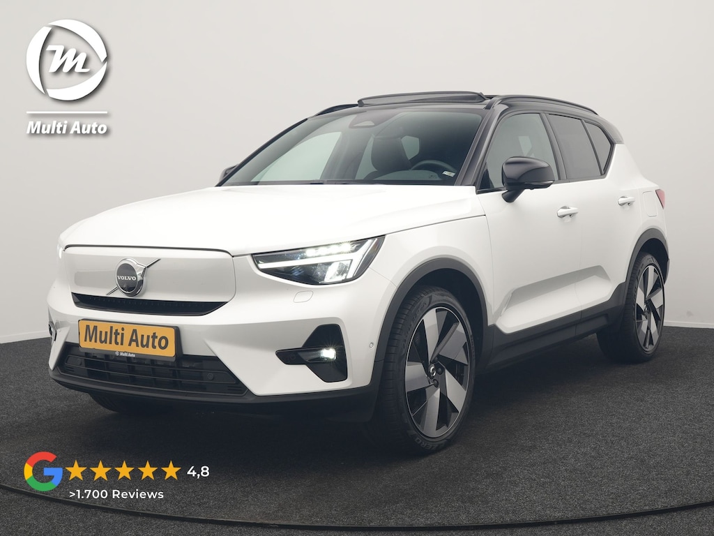 Volvo XC40 Recharge Ultimate 69 kWh 231pk Dealer O.H. | Panodak | Warmtepomp | 360 Camera | Adaptive Cruise | Harman / Kardon | Sportstoelen Memory & Verwarmd | Blis | Keyless | Pilot Assist | Apple Carplay | Stuur Verwarmd | Google Assistent & | 20"L.M |