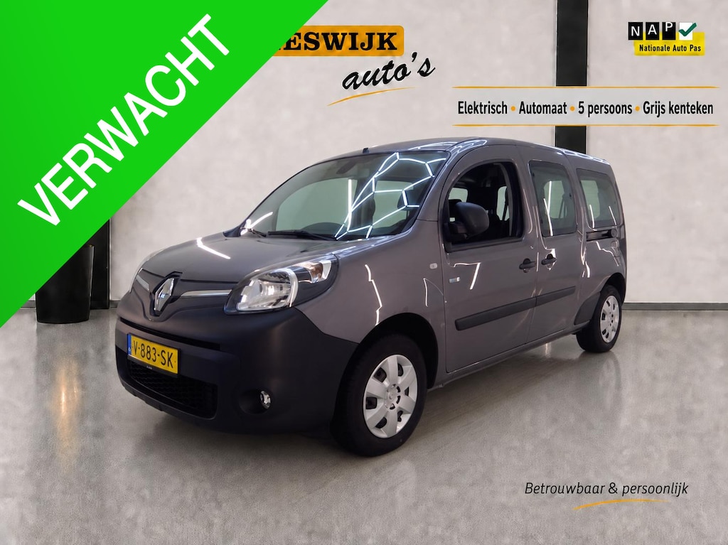 Renault Kangoo Z.E. Maxi Airco | Parkeer sensoren + camera | Navigatie | Batterij koop !!!