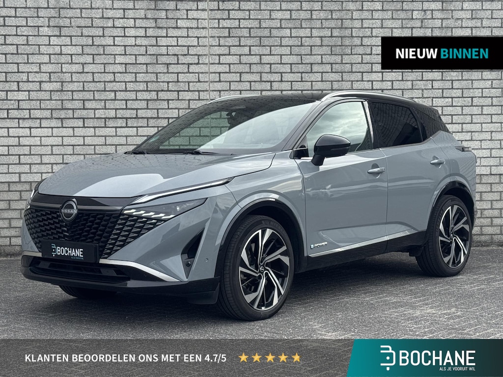 Nissan Qashqai 1.5 e-Power Tekna Plus | BOSE-Audio | Stoel + Stuurverwarming | Panoramadak | 360° Camera | Leder |