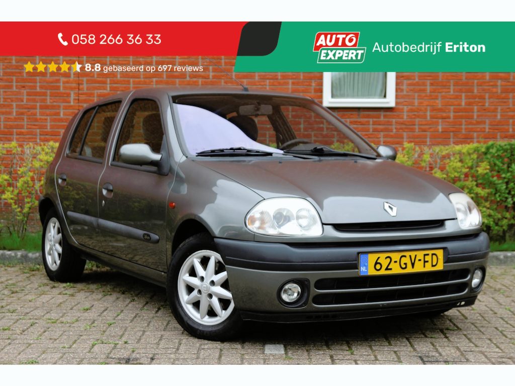 Renault Clio 1.6-16V RXE | NL-auto | 5 deuren | Airco | Elek. ramen | Centr. deurvergr. | Radio/MP3 | Lichtmetalen velgen | Mistlampen | Trekhaak |