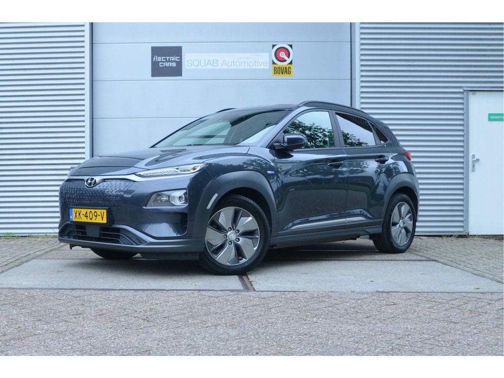 Hyundai Kona Electric EV Premium 64 kWh SOH 93,1%, Warmtepomp, Trekhaak voor fiets/koffer