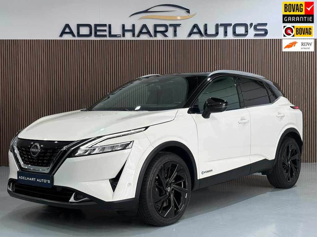 Nissan Qashqai 1.5 e-Power 190 PK Tekna Plus / Panorama dak / Lederen interieur / Elektrische stoelen / Memory / Full option
