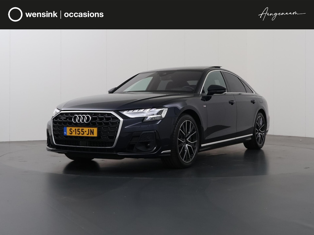 Audi A8 60 TFSI e quattro | Panoramadak | MATRIX-LED | Ele.verstelbare comfortstoelen + Geheugen | HUD | 360 Camera | Adaptieve Cruise Control | Ele. kofferdeksel | Vierwielbesturing | Stoelventilatie + massage | B&o Audio | Softclose | Luchtvering |