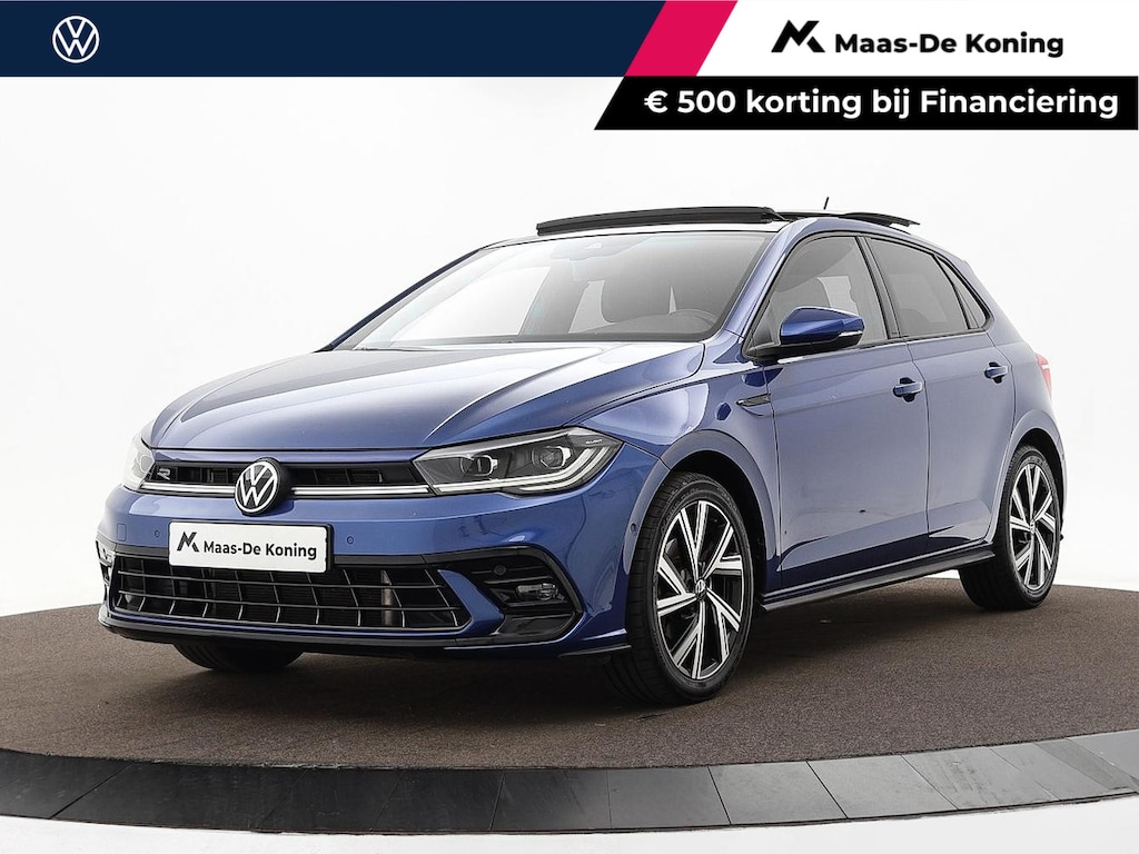 Volkswagen Polo 1.0 TSI 110pk DSG R-Line Business · Panoramadak · Stoelverwarming · Camera · Keyless · Dodehoeksensor · Parkeer assistent · 17"Velgen · Sportonderstel · Garantie t/m 25-10-2027