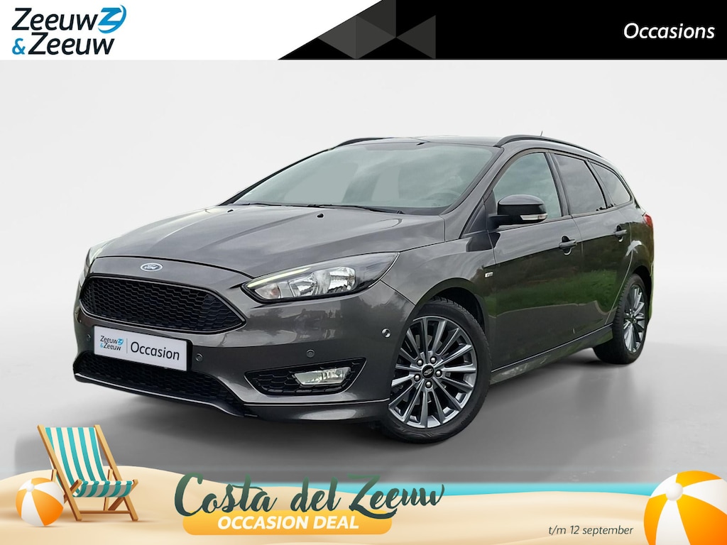 Ford Focus Wagon 1.5 ST-Line Automaat 150PK | Afn. Trekhaak | Stoelverwarming | Voorruitverwarming | Stuurverwarming | Cruise Control | Climate Control | Parkeersensoren | Navigatie | 1500kg Trekgewicht
