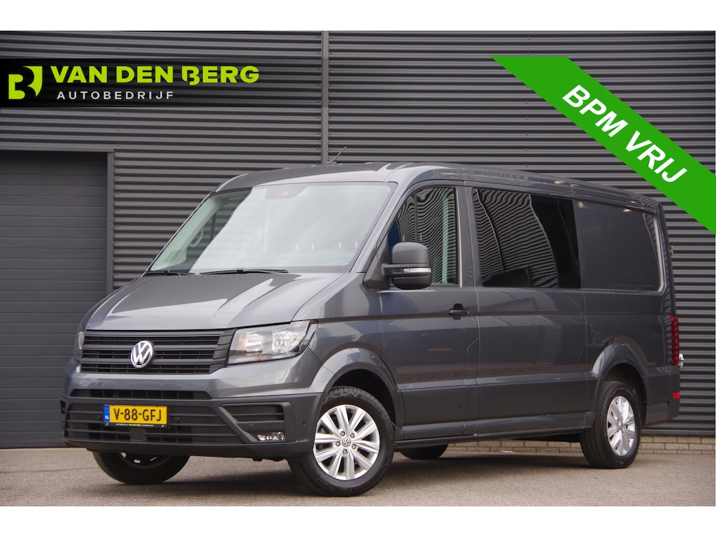 Volkswagen Crafter 2.0 TDI L3H2(L2H1) 177PK AUT. DC-6P, CAMERA, TREKHAAK, CRUISE, CARPLAY, AIRCO, PARKEERSENSOREN, DUBBELE CABINE, DUBBEL CABINE, NL AUTO, NAP