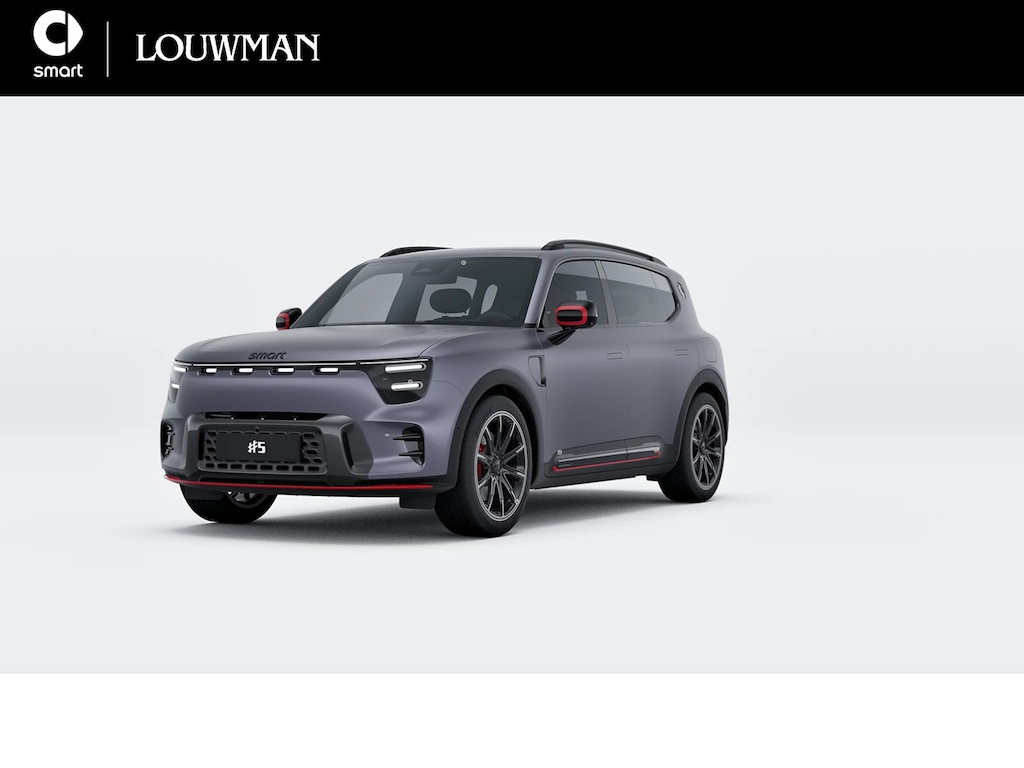 smart #5 Brabus 100 kWh | Panoramisch dak | 13-inch OLED passagiersscherm | Sennheiser®-audiosysteem | Anti-diefstal alarm | Augmented Reality head-up display |