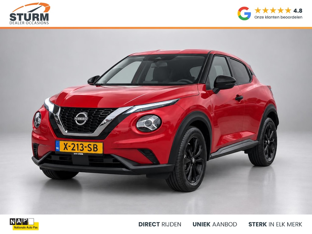 Nissan Juke 1.0 DIG-T Visia | Cruise Control | Airco | LED Koplampen | Radio-MP3 Speler | Bluetooth Tel. | Elek. Ramen + Spiegels | Rijklaarprijs!