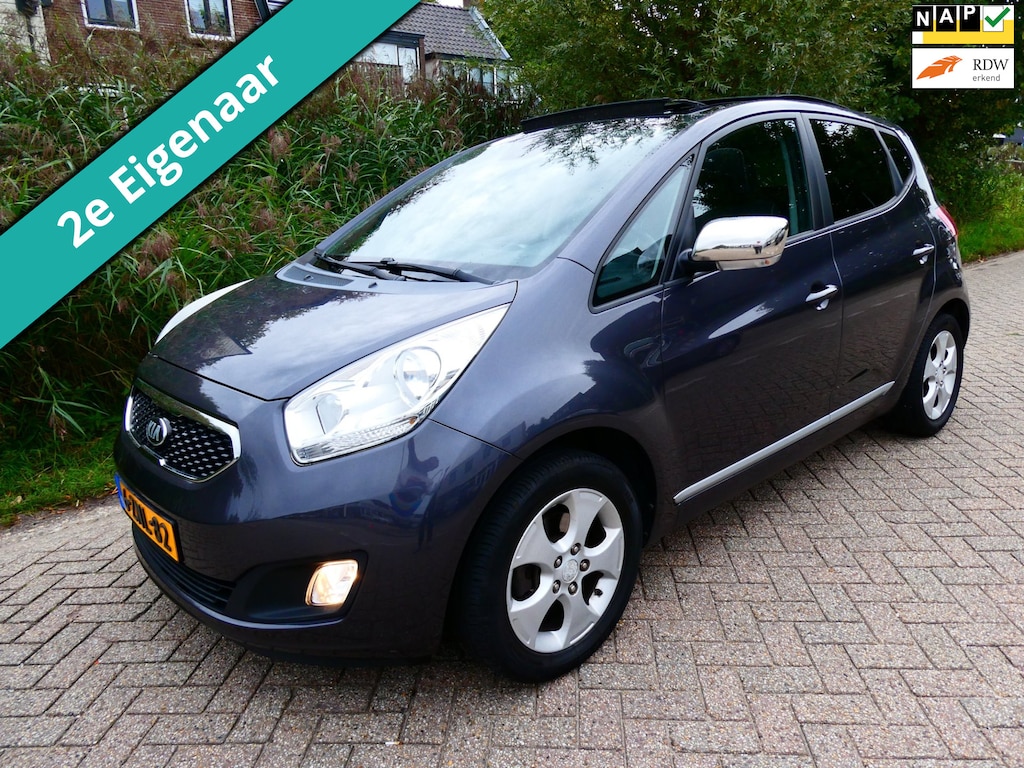Kia Venga 1.4 CVVT 114.000km NAP 2e eig. Clima Cruise Navi Schuifdak Tr.haak