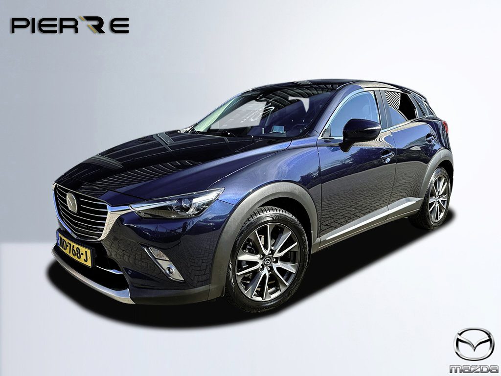 Mazda CX-3 2.0 SkyActiv-G 120 GT-M AUTOMAAT NAVI | ACHTERUITRIJCAMERA | PARKEERSENSOREN | CRUISE CONTROL| TREKHAAK 18 INCH INCL ALL SEASON BANDEN