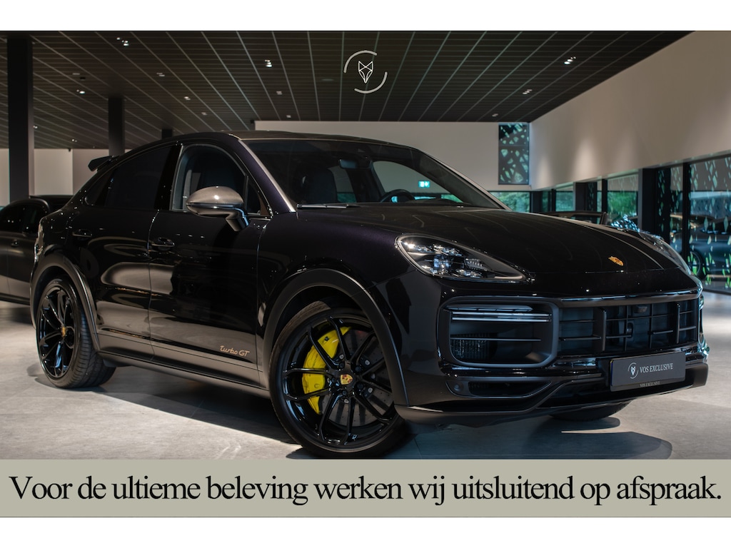 Porsche Cayenne Coupé 4.0 Turbo GT Carbon|Manufaktur|Ceramic|Burmester 3D|Stoelventilatie|18-voudig|Innodrive|Softclose|360°|Keyless|HUD|Approved t/m 06-08-2027|New service