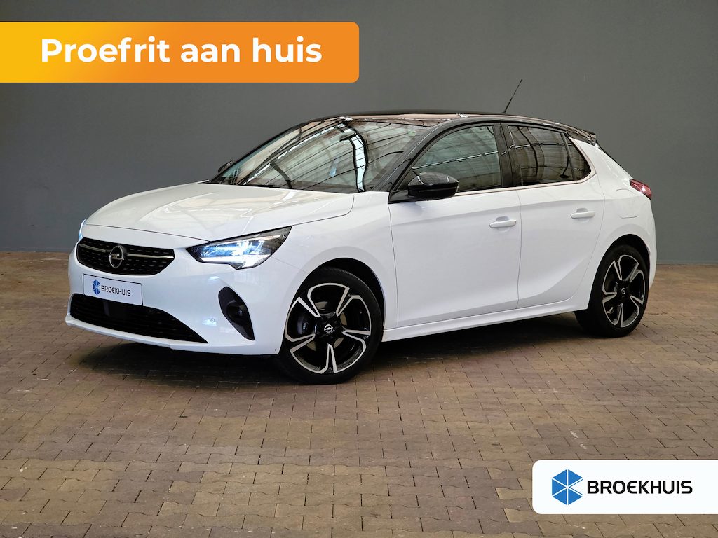 Opel Corsa 1.2 Elegance Afneembare Trekhaak | Panorama Dak | Camera | Stuur & Stoelverwarming | Camera | Parkeersensoren Rondom | Achteruitrijcamera | Afneembare trekhaak | Afwijkende dakkleur