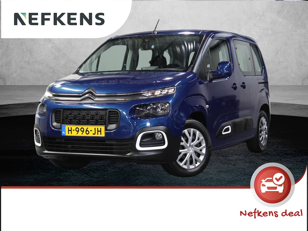 Citroën Berlingo 1.2 110PK Feel | 2de Eigenaar | AppleCarPlay/AndroidAuto | Navigatie | 5 Persoons! | Cruise Control | Airco | Parkeersensoren | Isofix | Trekhaak |
