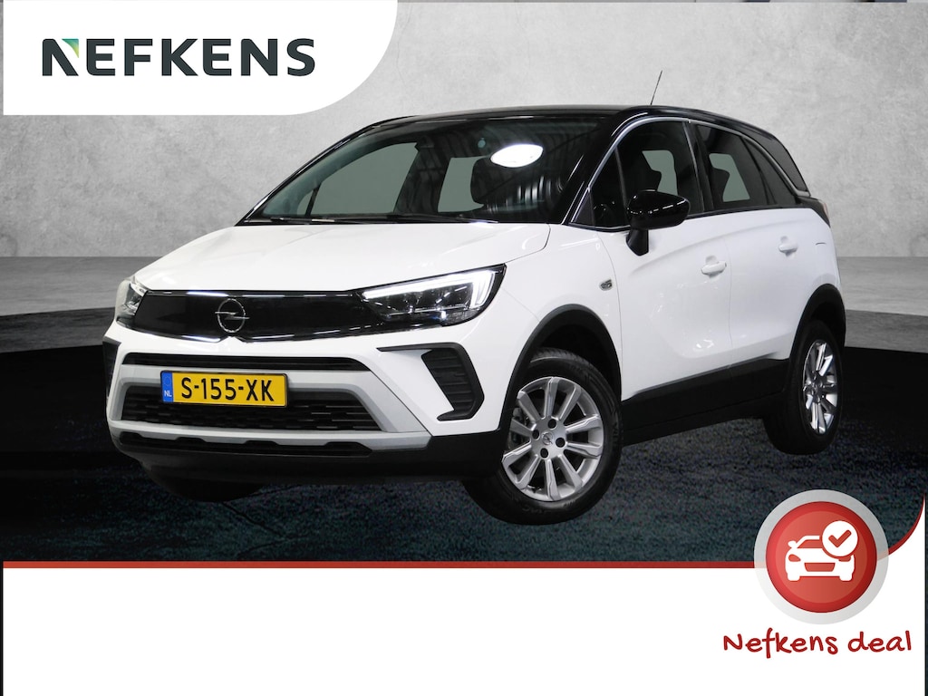 Opel Crossland 1.2 110PK Turbo Elegance | 1ste eigenaar | Camera | AppleCarplay/AndroidAuto | Navigatie | LED lampen | LEER/Stof | Climate Control | Cruise Control | Isofix | Privacy Glass | Parkeersensoren | Two-Tone | Trekhaak |