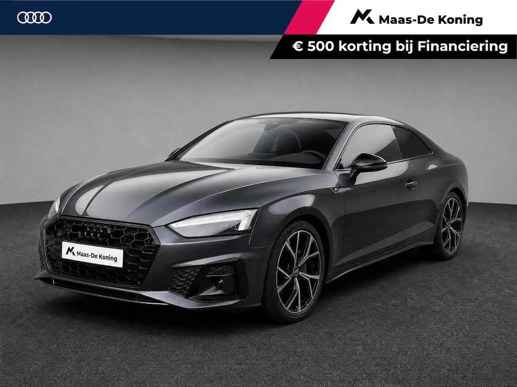 Audi A5 Coupé 40 TFSI quattro 204pk S edition · Camera · Matrix LED · Elek. Voorstoelen + Massage · Optiekpakket Zwart · Apple/Android Car Play · Sfeerverlichting ·