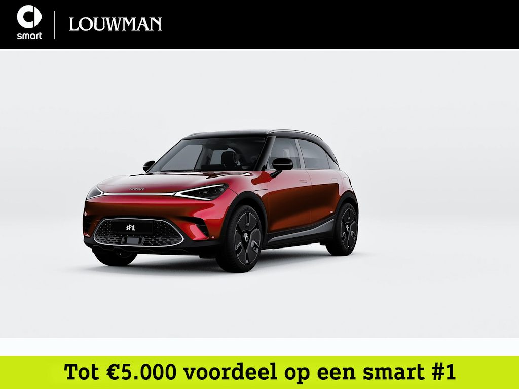smart #1 Premium 66 kWh | Head-up display | Beats audio | Adapt. cruise control | 360 ° camera | Memorypakket voorstoelen | Warmtepomp | Verwarmd stuurwiel |