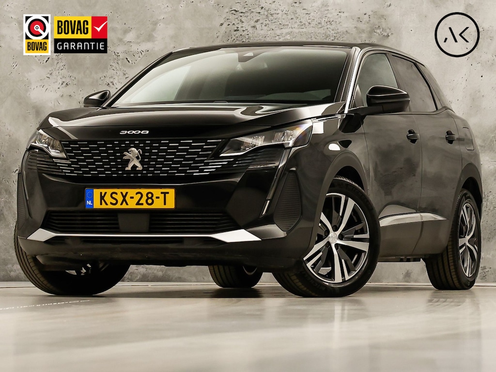 Peugeot 3008 1.6 HYbrid 225 Allure Sport 225Pk Automaat (APPLE CARPLAY, GROOT NAVI, 360 CAMERA, KEYLESS, SPORTSTOELEN, LEDER, GETINT GLAS, ZWART HEMEL, NIEUWSTAAT)