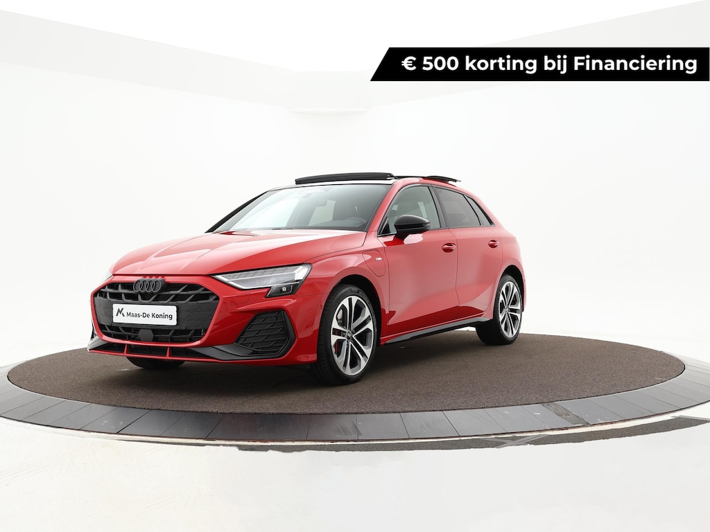 Audi A3 Sportback 45 TFSIe 272pk S-tronic S edition Competition · Panoramadak · Camera · Keyless · Elek. Voorstoel · 18'' Inch · Garantie t/m 10-12-2030 of 100.000km