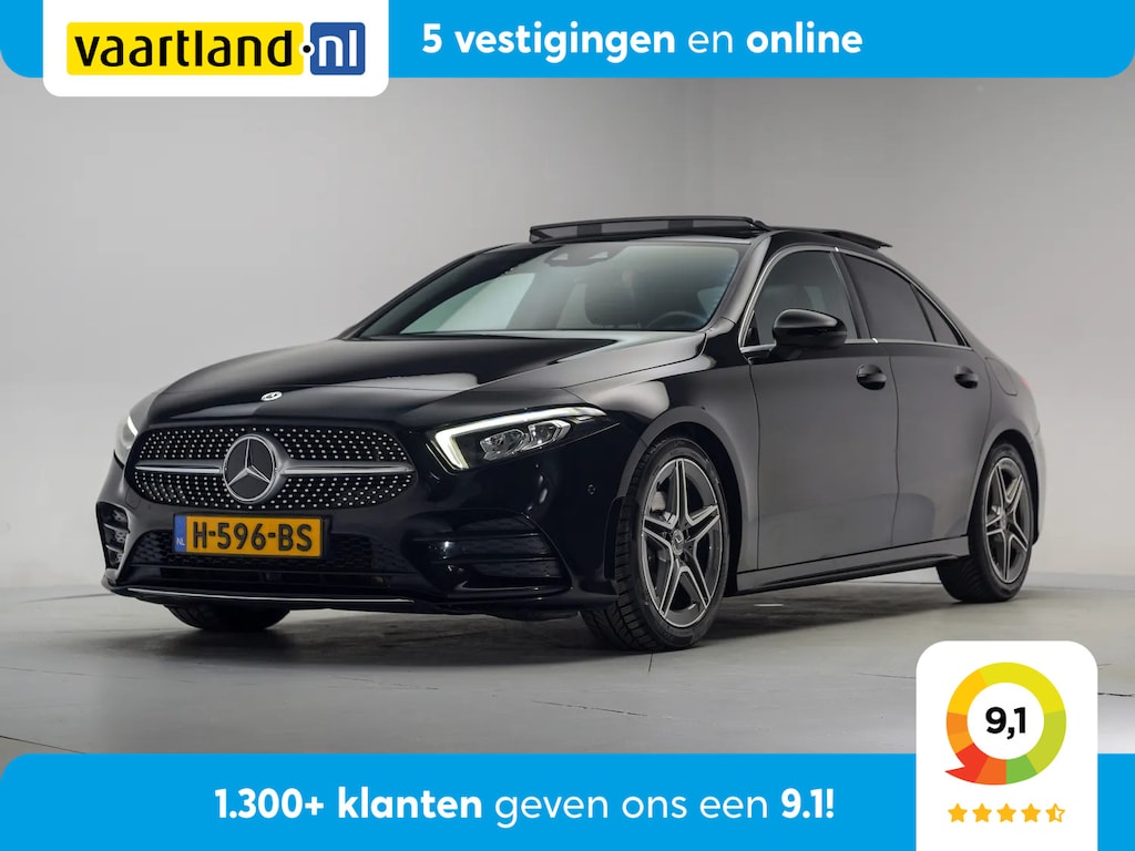 Mercedes-Benz A-klasse 180 AMG Line Aut. [ Schuifdak Led Half Leer Stoelverwarming ]