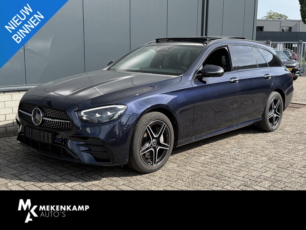 Mercedes-Benz E-klasse Estate 300 e AMG Line 18"/SOH 93%/Panoramadak/Burmester/Dodehoek/360 camera/Keyless/Elektrische klep/Apple Carplay & Android Auto