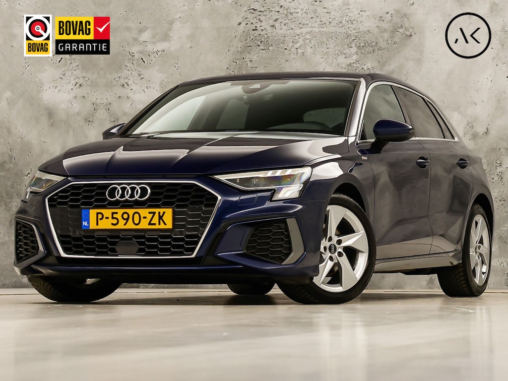 Audi A3 Sportback 30 TFSI S-Line Automaat (2X S-LINE, APPLE CARPLAY, STOELVERWARMING, PLAT S-LINE SPORTSTUUR, GETINT GLAS, SPORTSTOELEN, PARKEERSENSOREN, NIEUWSTAAT)