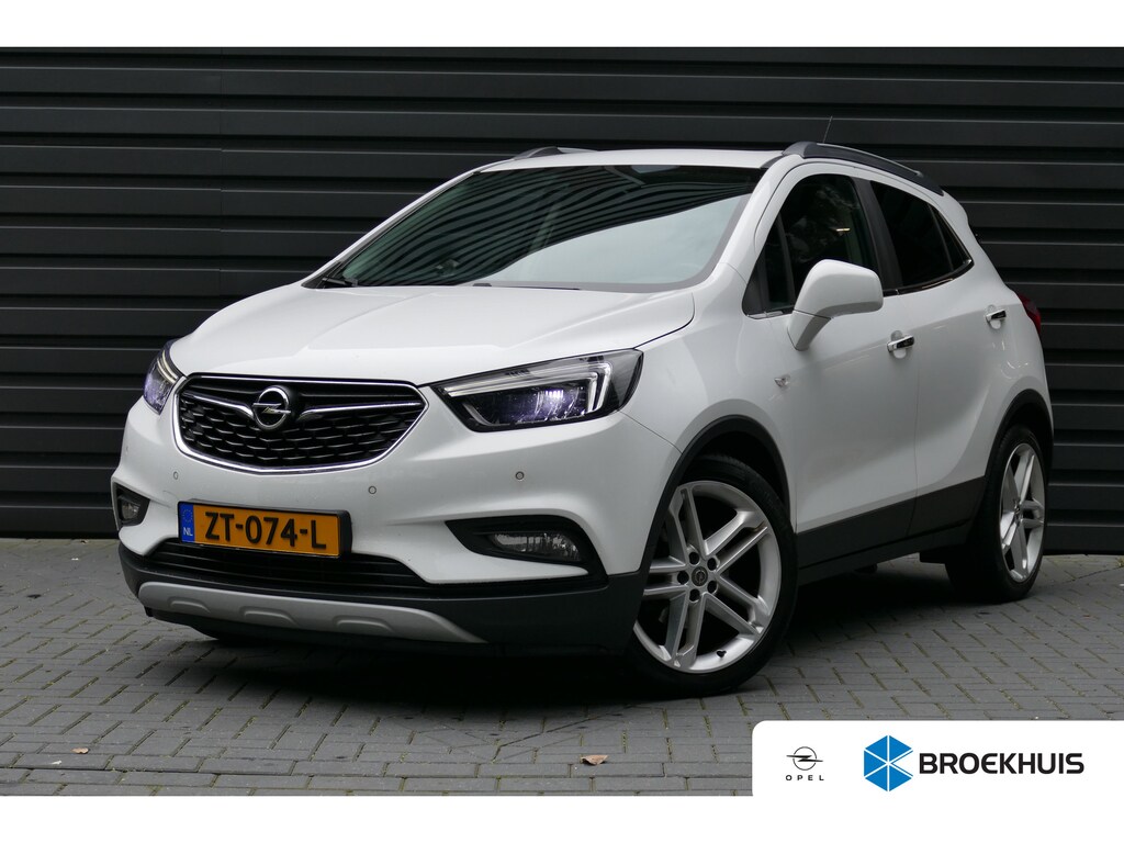Opel Mokka X 1.4 TURBO 140PK BLACK EDITION / CAMERA / PANO.DAK / LEDER / CARPLAY / KEYLESS / STUUR-STOELVERWARMING / 19"LMV / AGR / NAVI / CLIMA / PDC / BLUETOOTH / CRUISECONTROL / 2E EIGENAAR / SCHITTERENDE STAAT !!