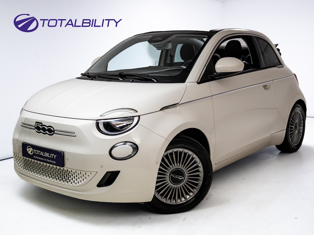 Fiat 500C Icon 42 kWh | Stoelverwarming | Camera | Cruise | PDC V+A | Apple Carplay/Android Auto | El.Kap Climate-Control, Lane-Assist, Side Assist