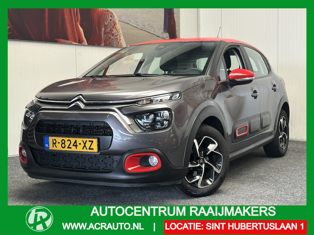 Citroën C3 1.2 PURE TECH SHINE SLECHTS 34714 KM CRUISE CONTROL CLIMATE CONTROL APPLE CARPLAY/ANDROID RIJSTROOKSENSOREN ACHTERUITRIJCAMERA 16" LM VELGEN ZEER MOOI !!