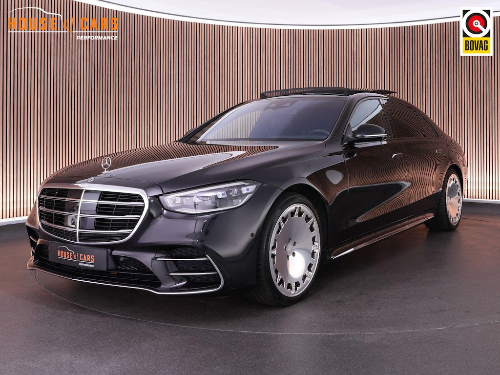 Mercedes-Benz S-klasse 580 e 510pk 4MATIC Lang AMG Line |BTW|Burmester 4D|chauffeurs pakket|pano|massage|head-up|360 camera|memory|Apple Carplay|stoelverkoeling en verwarming|21" LMV|
