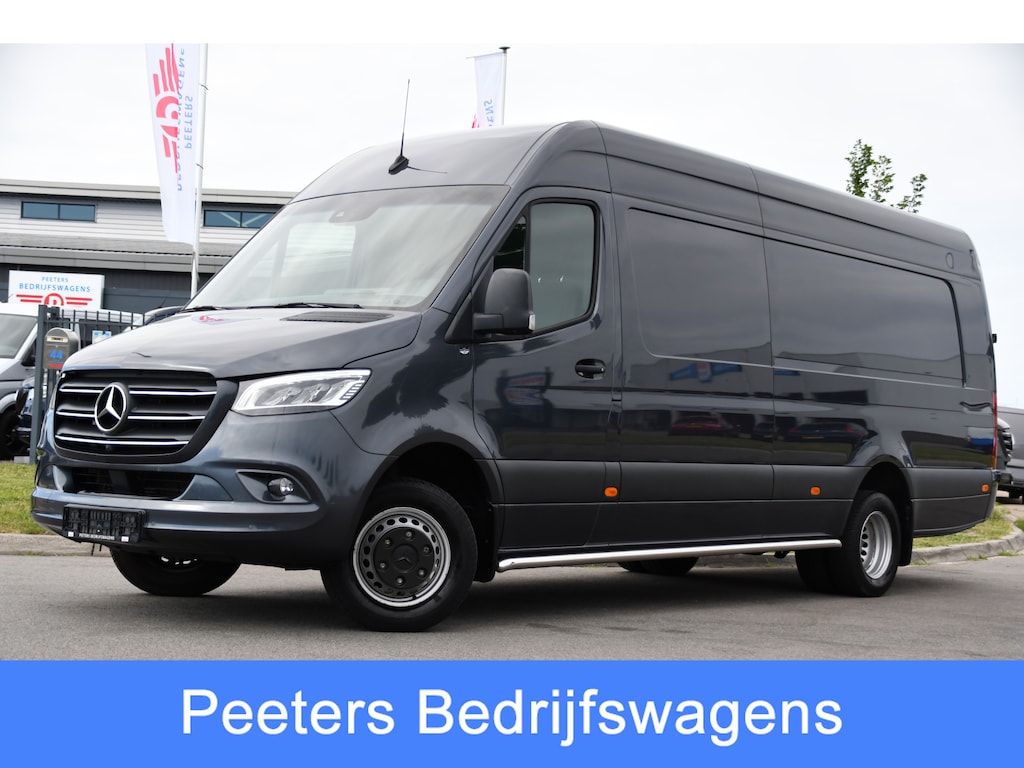 Mercedes-Benz Sprinter 519 V6 3.0 CDI L4H2 PB Edition N1, 360 Camera, Cruise, Carplay, 10,5'' Mbux, Automaat, Sensoren, 190pk, Elektrische deur, Stoelverwarming, Geveerde stoel, Uniek! 319