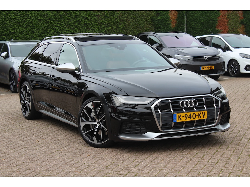 Audi A6 Allroad quattro 55 TFSI Pro Line Plus / Trekhaak / Panoramadak / Camera / Leder / Keyless / 20'' / CarPlay / B&O / Stuurverwarming / Dodehoek / DAB / ACC / Stoelverwarming / Zonnescherm zijruiten