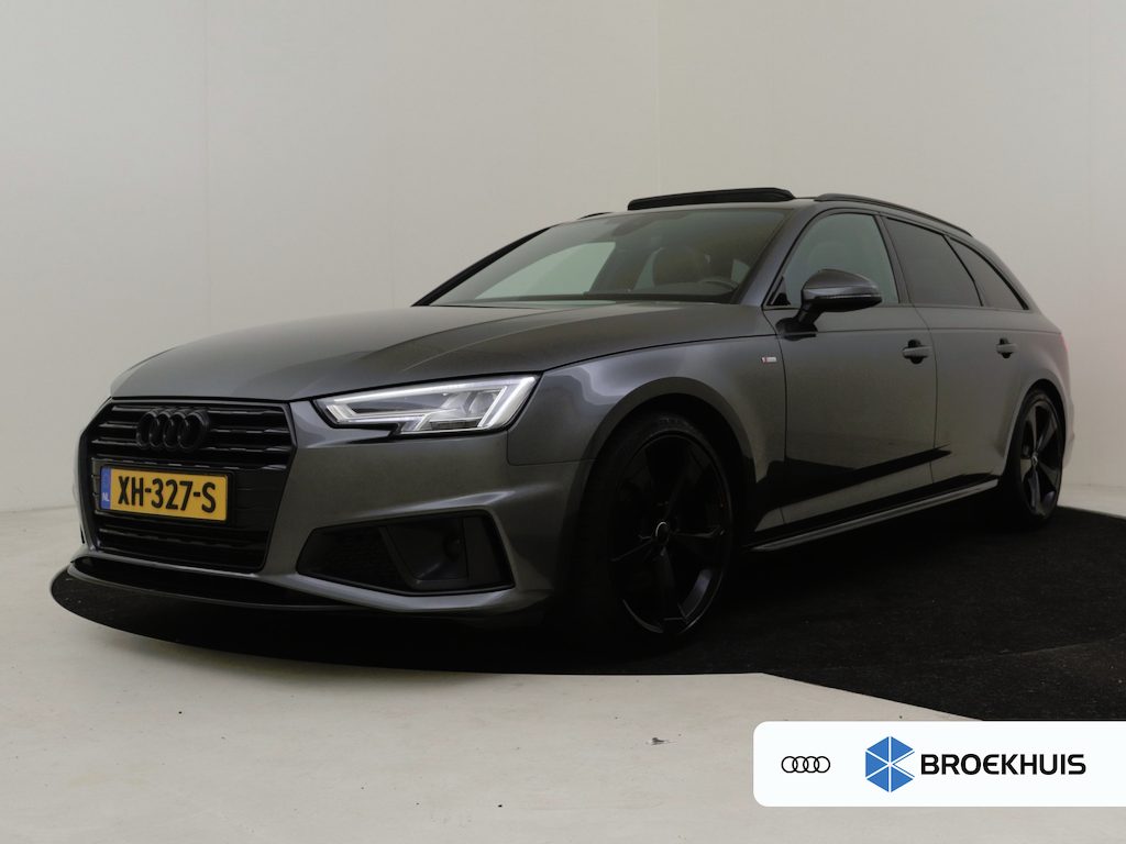 Audi A4 Avant 40 TFSI Sport S line edition 190PK AUTO | Trekhaak afneembaar | Elektr glazen pano-dak | Stoelverw | Climate contr | Keyless start | cruise contr | Elektr achterklep | Parkeersensoren | LED | 19"LMV