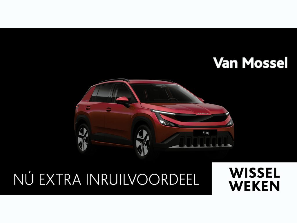 Skoda Epiq Business Launch Edition 56 kWh | 211 PK | Automaat | Navigatie | Matrix Verlichting | Stoelverwarming | Parkeersensoren | Achteruitrijcamera | Lichtmetalen Velgen | Getint Glas | Keyless Entry | 1000 euro inruilpremie |